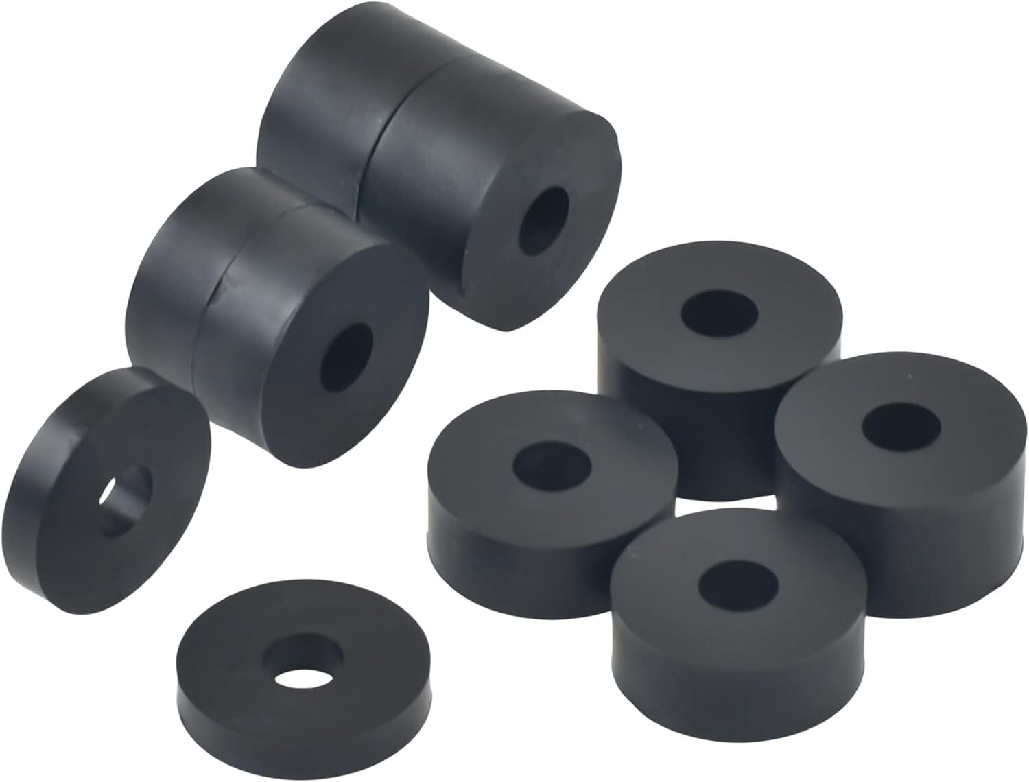 8mm (M8) Rubber Spacers Standoff Washers (10 Pack) 4 x 15mm, 4 x 10mm