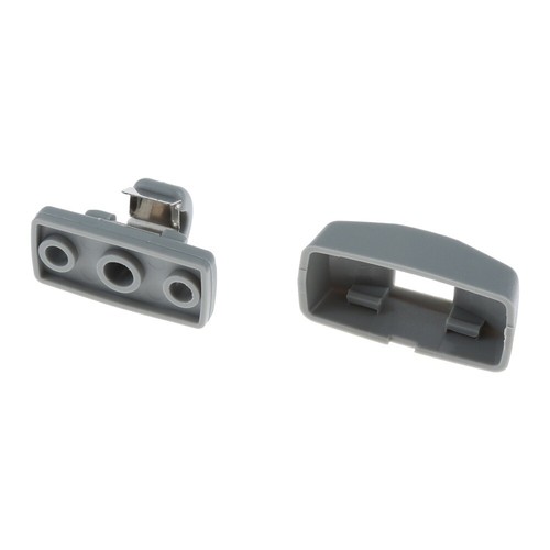 2pc Grey Front Sun Visor Hook Clips Bracket Holder For Skoda Superb 2002-2008 - Picture 13 of 14