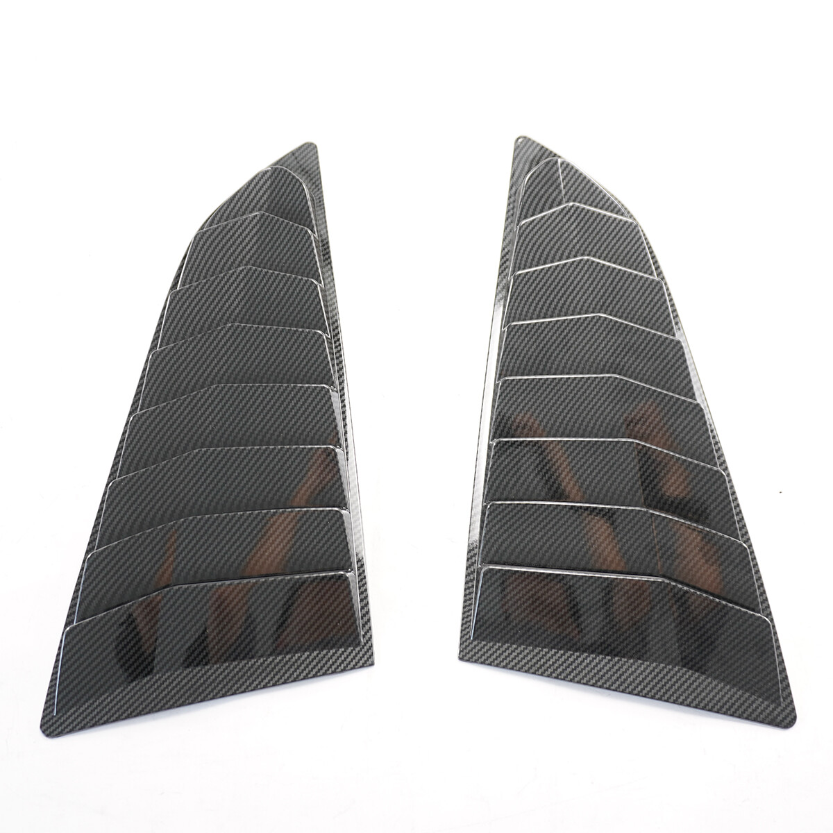 For Corvette C7 Coupe 14-2019 Carbon Look Side Vent Window Quarter Scoop Louver