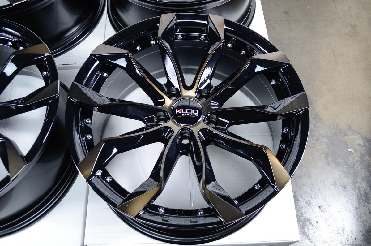 18x8 Black Bronze Wheels Rims Fit Nissan Altima Maxima Sentra