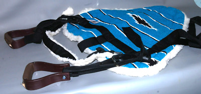 Tough 1  Adult Navajo Bareback Horse Pad Blue/Black New