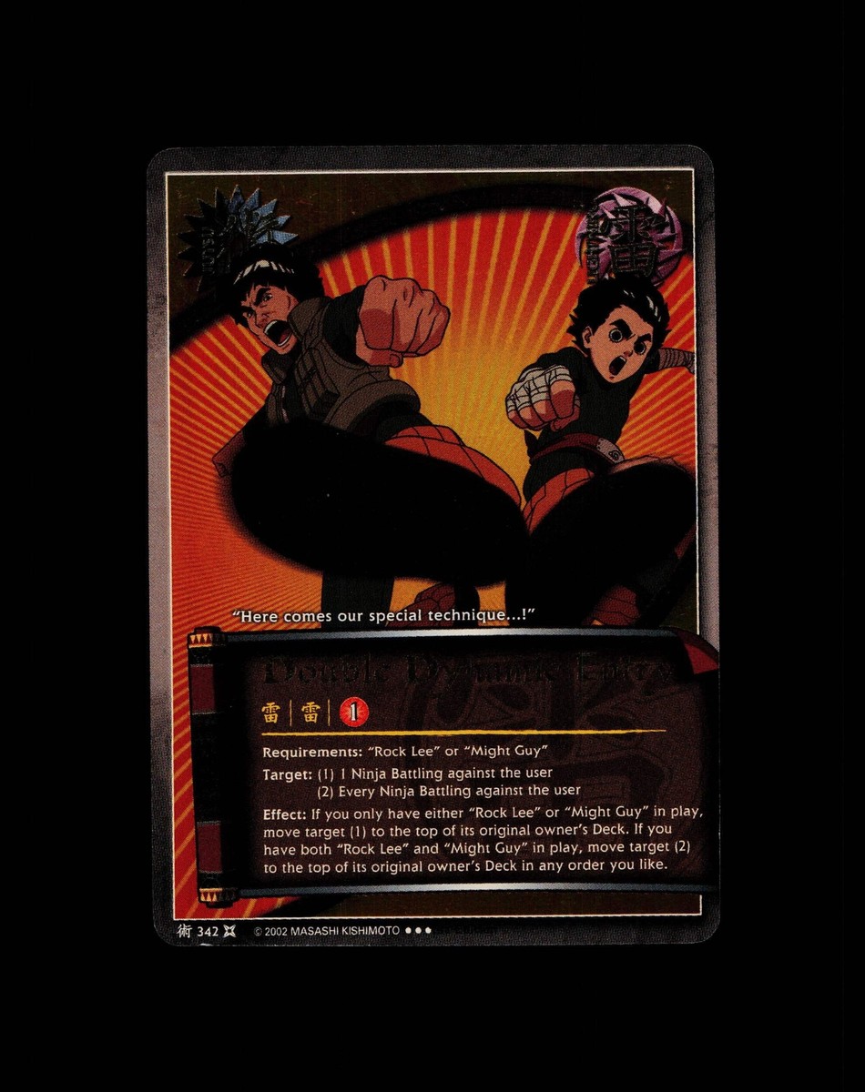 Double Dynamic Entry - 342 - NM - 1st Edition - Foil - Naruto CCG