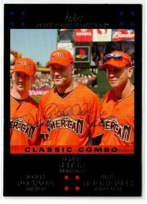 2007 Topps Update #278 Jorge Posada/Derek Jeter/Alex Rodriguez - NY Yankees