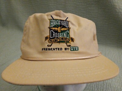 Vintage 1994 Duckster Beige Brickyard Crossing Championship Fat Rope Trucker Hat