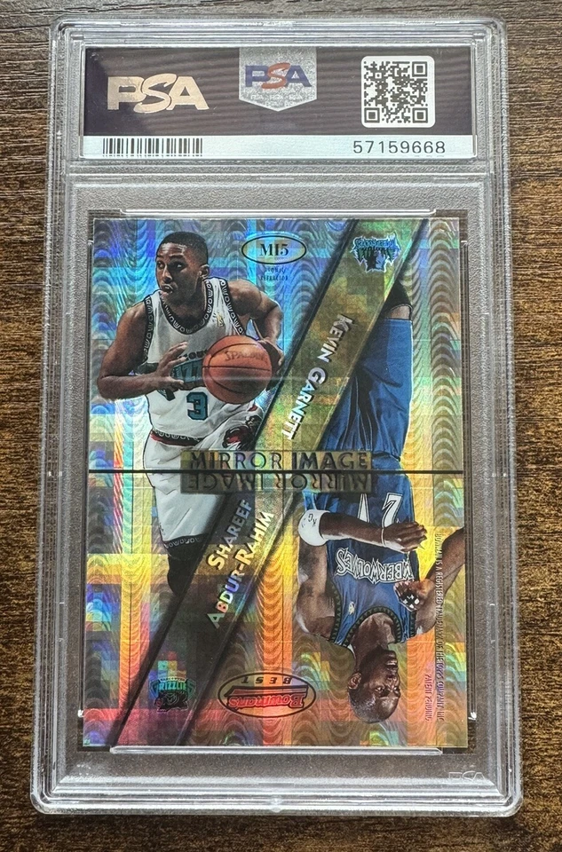 1997 Bowmans Best Mirror Image Atomic Refractor Garnett Hill McGrady RC PSA 9 MT - Image 2 of 2
