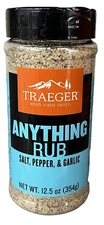 Traeger Wood Fire Grills Anything Rub Salt, Pepper & Garlic 12.5 oz