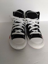 Converse Kids Black Chuck Taylor All Star Hi-Tops Sneakers Youth Size 1 US