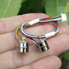 Micro Miniature Tiny 8mm 2-phase 4-wire Stepper Motor Stepping Motor Copper Gear