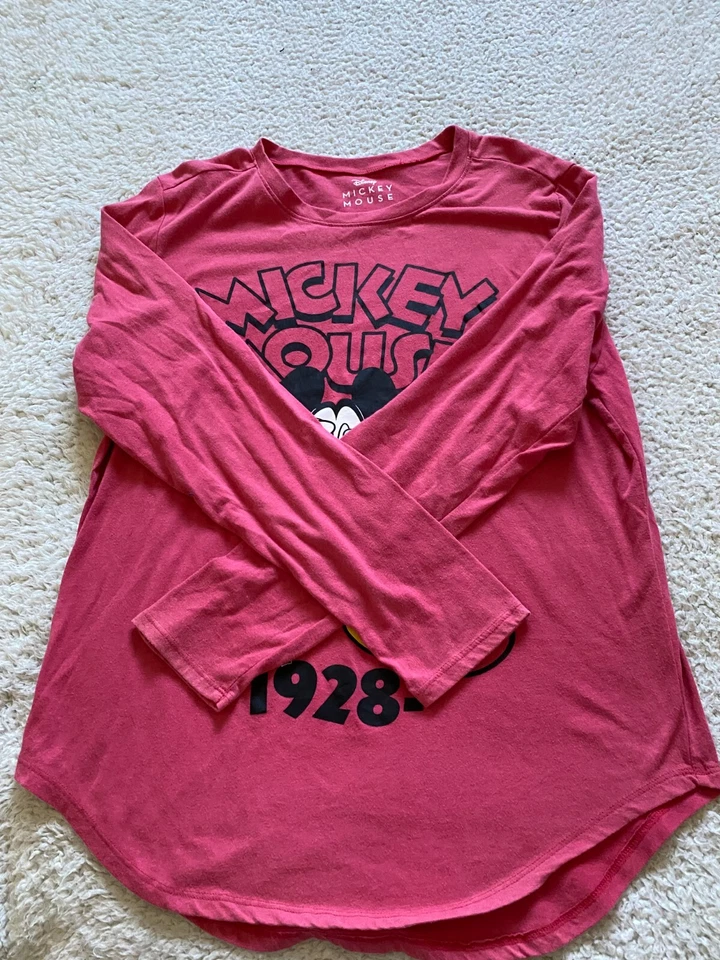 Disney Girl Mickey Mouse 1928 Long Sleeve Shirt Size XL (15-17) - Image 3 of 4