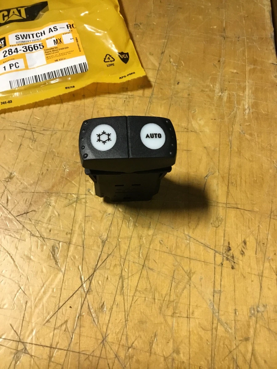CATERPILLAR CAT WHEEL LOADER / COMPACTOR A/C - HEATER ROCKER SWITCH -  284-3665 | eBay