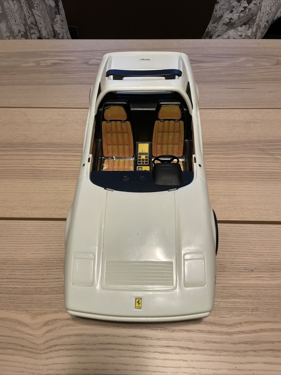 Rare! Barbie Ferrari White Sports Car Convertible Mattel 1986 21