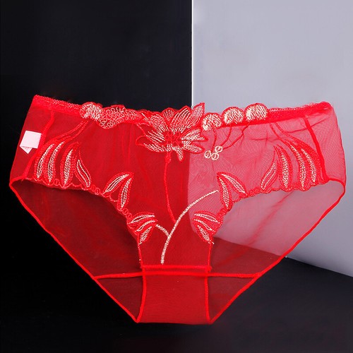 Womens Sexy Underwear See Through Lingerie Mesh Briefs Lace Panties Knickers Hot - Picture 3 of 18