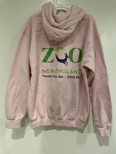 Gildan Youth Girls Zoo New England Franklin Park Zoo Cozy Pullover Hoodie Pink M - Picture 6 of 8
