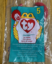 1998 Teenie Beanie Babies PINCHERS the LOBSTER 5 McDonald  s 1993 Tag