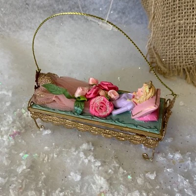 Princesa de Resina Bella Durmiente Decoración Árbol de Navidad Gisela Graham Niña Niños