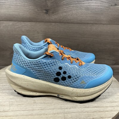 Craft CTM Ultra Trail Running Shoes Blue Tan Lace Up Womens Size 7.5