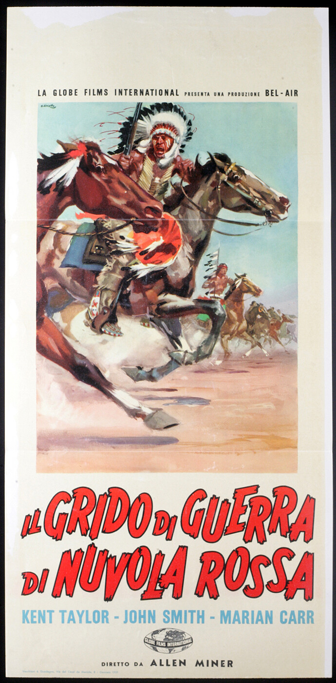 Locandina di Il grido di guerra di Nuvola Rossa (1956)