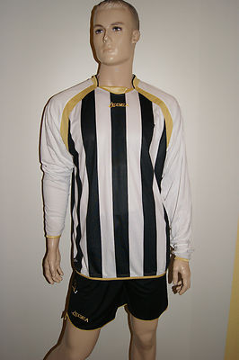  14 Langarmtrikot-Sets RIAD v. Legea, weiß/schwarz  Gr.S-XL