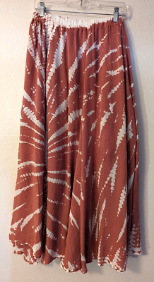 New Young Broke & Fabulous sz S Lania Skirt desert rose starburst maxi 2806