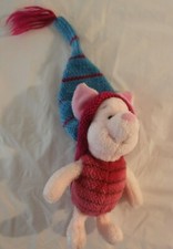 Gund Disney Winnie the Pooh PIGLET Small Beanbag Plush 8" Knit Hat