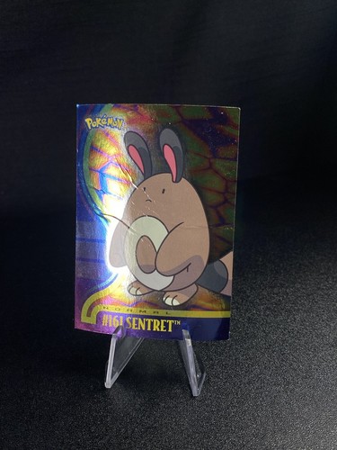 Sentret #161 - Silver Foil - Pokemon Topps Johto Series 1 - Picture 3 of 6