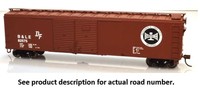 Bowser Mfg, Co.-ho Kit 50' Box Car W/4 Doors, B&le 82585 Bowser Mfg, Co.-ho Kit 50' Box Car W/4 Doors, B&le 82585