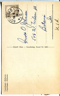 Denmark Kobenhavn København Kjøbenhavn Nyhavn 1959 Olsen published
