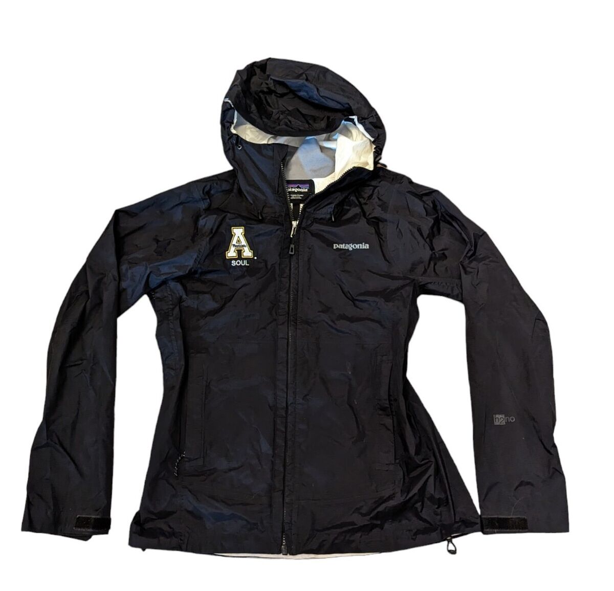 Patagonia H2No App State Mountaineers Black Hooded Zip Patagonia H2No App State Mountaineers Black Hooded Zip