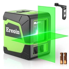 Laser Level Self-leveling Green Cross laser tool with vertical and horizontal...