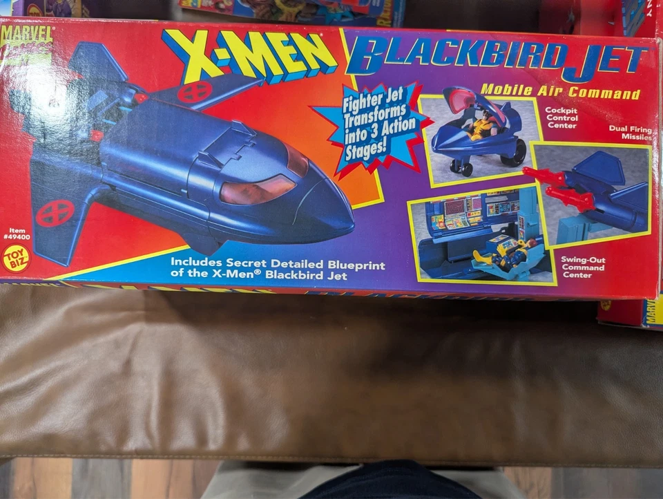 Blackbird Jet Mobile Air Command X-Men Marvel 1994 Toy Biz Vehicle NEW SEALED - Image 2 of 4