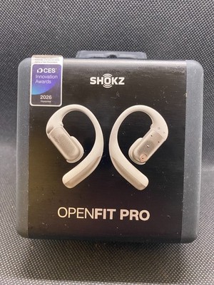 NEW - Shokz - OpenFit Pro - Open-Ear Wireless -  Active Noise Reduction - White