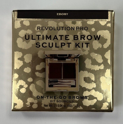 Revolution Pro Ultimate Brow Sculpt Kit On The Go Brows - Shade Ebony