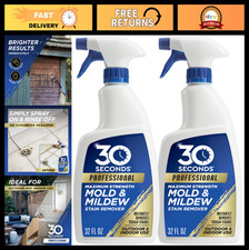 Mold & Mildew Stain Remover Spray | Instant Scrub-Free Cleaner | 32 Fl Oz (2 Pac 1.97 per fl oz
