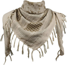 Cotton Shemagh Keffiyeh Tactical Desert Scarf Neck Head Wrap with Tassel for Men