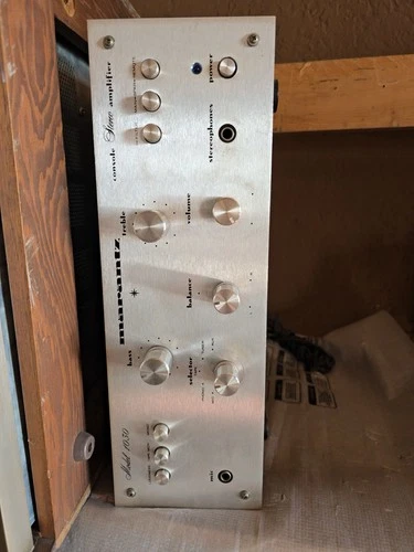 Vintage Marantz 1030 amplifier, "Little Giant" - Silver - Defective