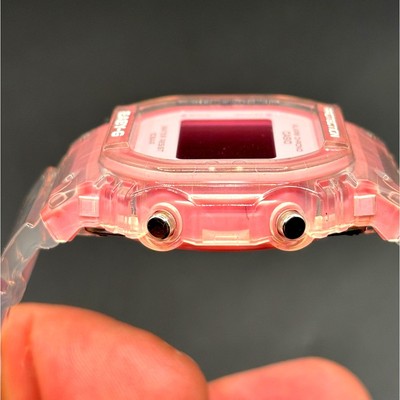 LWS Pink Ice Baby-G BGD565SJ Clear Strap Digital Mod Women display picture 2