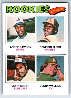 1977 Topps - Rookie Outfielders Andre Dawson, Denny Walling, Gene Richards #473