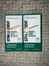 2 Packs STIM-U-DENT Original Plaque Removers Mint 200 Toothpicks