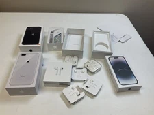 Apple iPhone EMPTY BOX ONLY Lot Collection + New OEM Headphones