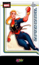 2026 Topps Chrome Marvel Comics #21 Captain Marvel Refractor