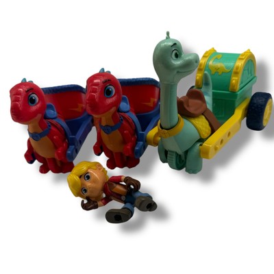 Lot 3 Dino Ranch Toys Dinosaurs Cart Rig Chariot Jazwares