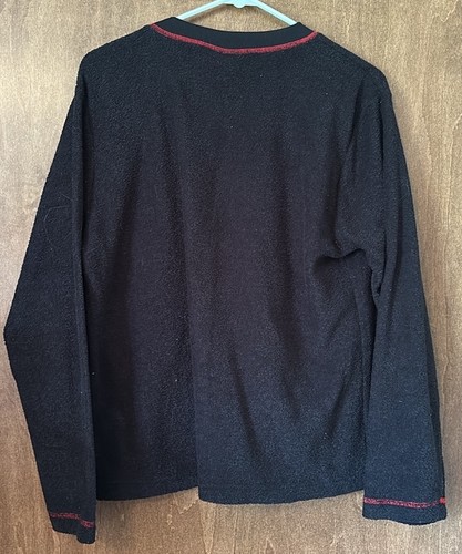 Vintage Betty Boop Black and Red Crewneck Sleepwear Top Size L - Picture 6 of 8
