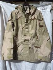 USGI Desert DCU Camouflage Cold Weather GORE-TEX Parka Jacket Sz Med Reg