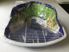 Scatterless Lock N Litter Pan For Small Pets Rabbits, Chinchillas EtcEasy Clean