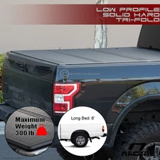 For 1995-2004 Toyota Tacoma 6 Ft Bed Lo Pro Aluminum Hard Tri Fold Tonneau Cover