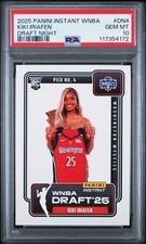 Kiki Iriafen 2025 Panini Instant WNBA #DN-4 Draft Night Rookie PSA 10 Gem Mint