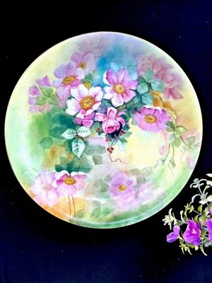 Limoges France Platter Signed 13'' Diameter Antique