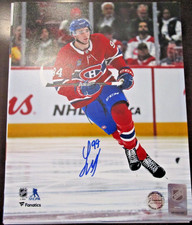 LOGAN MAILLOUX MONTREAL CANADIENS SIGNED 8X10 PHOTO (D) COA