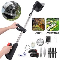 21V Elektro-Rasentrimmer Kantenschneider Freischneider Motorsense Grasschneider