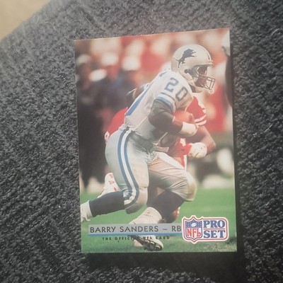 Pro Set Barry Sanders 1992 Pro Set #169 Detroit Lions NFL Football Trading Card